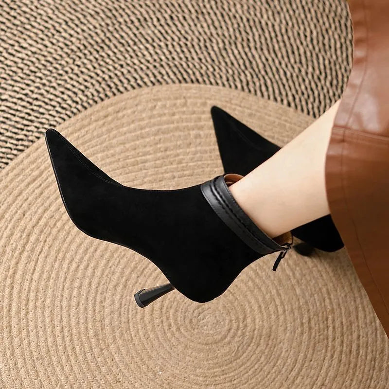 Carmelo | Rear Zip Stiletto Boots