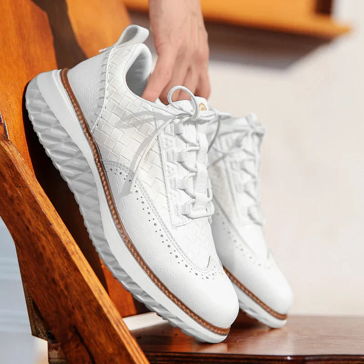 Arlen | Low-Top Woven Panel Sneakers