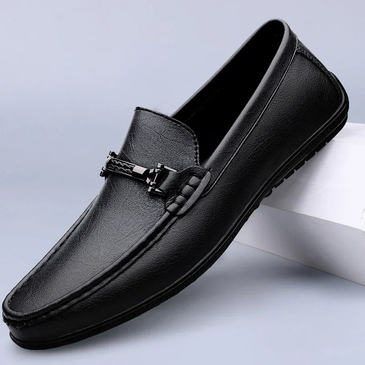 Donald | Metal Accent Formal Loafers