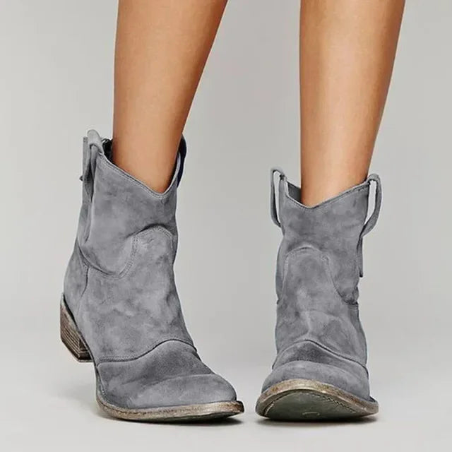 Dea | Western Fringe Mid-Calf Boots