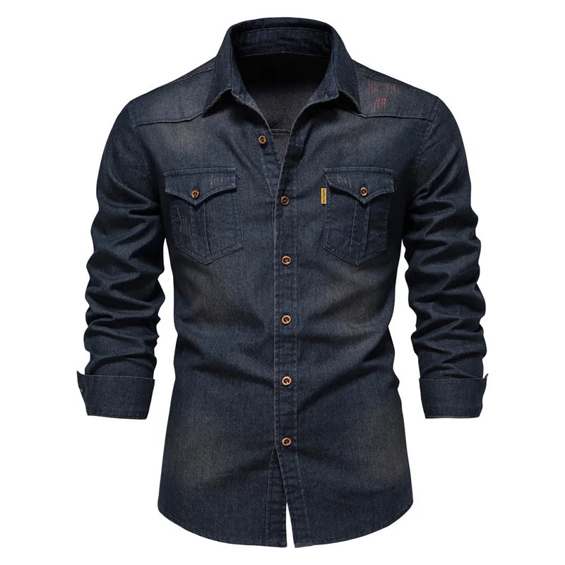 Logan | Classic Denim Button-Up Shirt