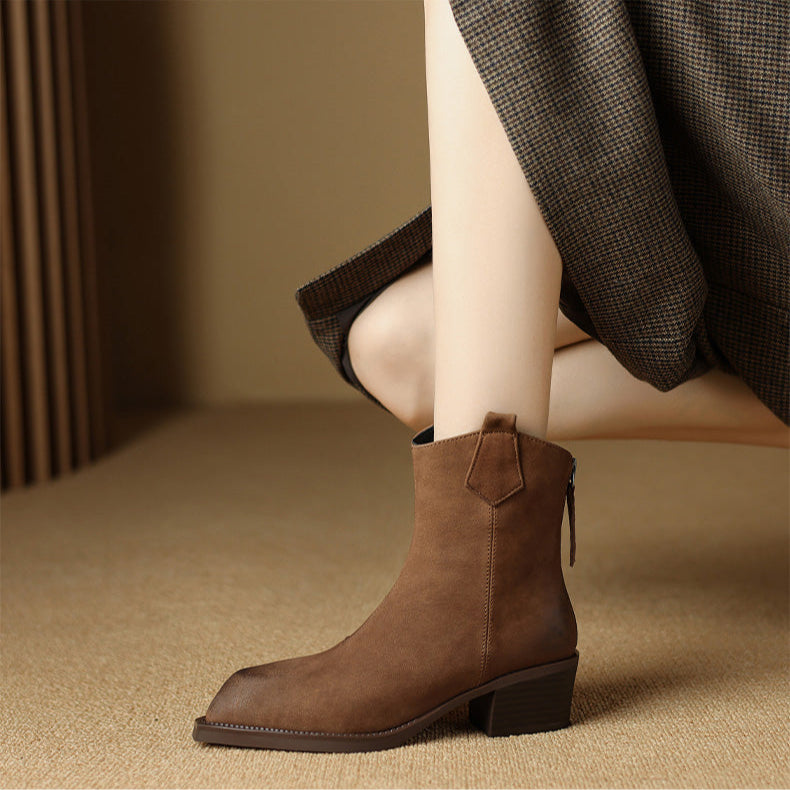 Ashika | Pointed Toe Ankle Boots