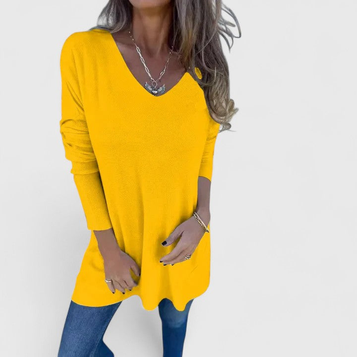 Atalie | Oversized V-Neck Top
