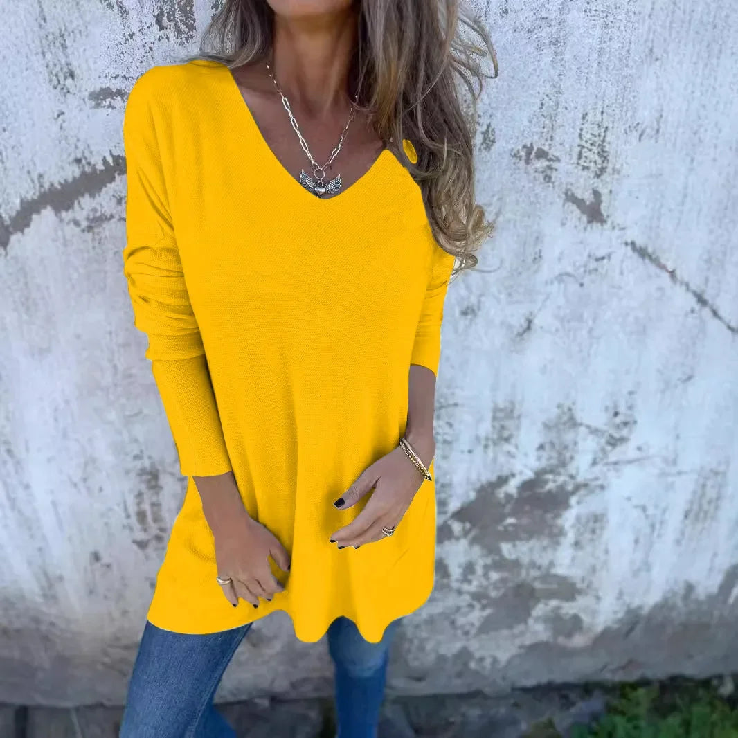 Enid | Relaxed V-Neck Top