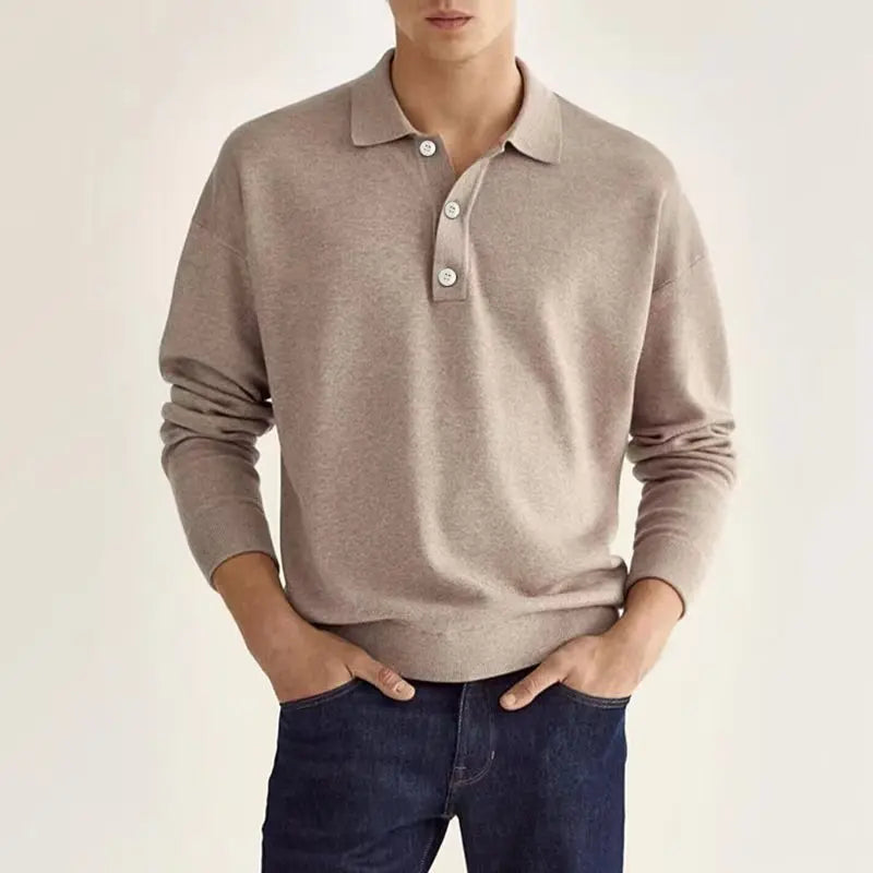 Ashton | Knit Polo Long-Sleeve Shirt