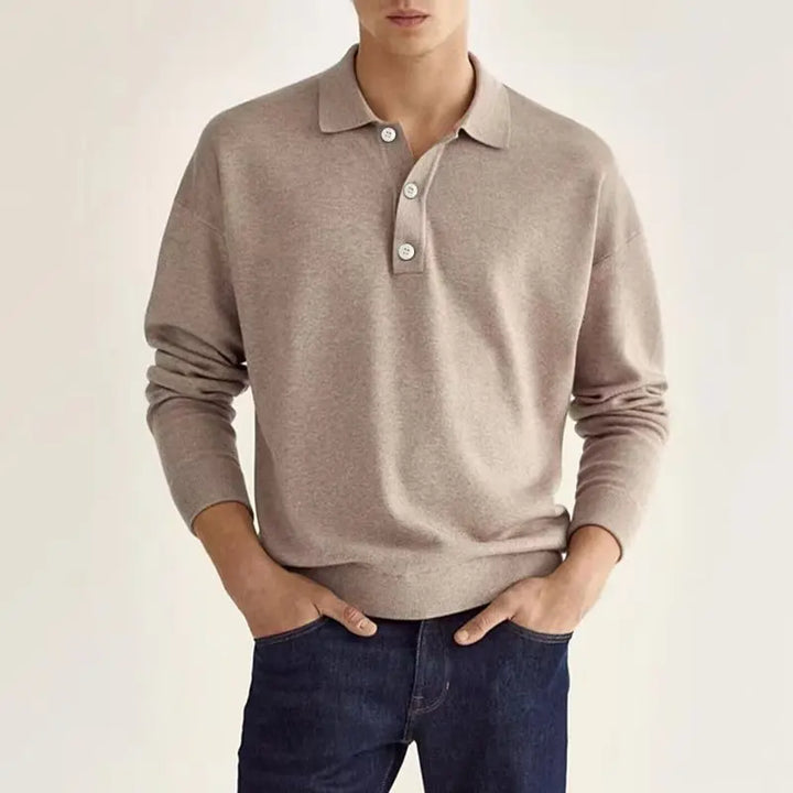 Ashton | Knit Polo Long-Sleeve Shirt
