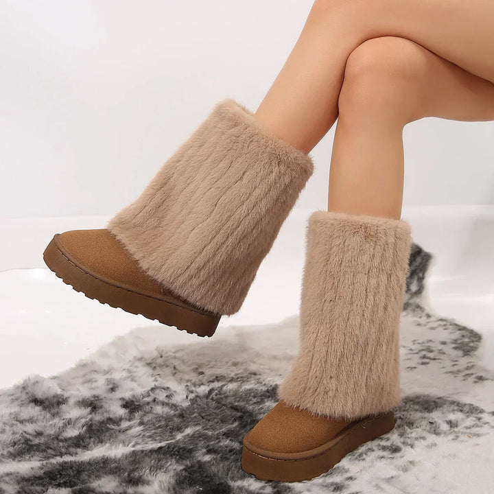 Ashly | Tall Soft-Textured Shaft Boots