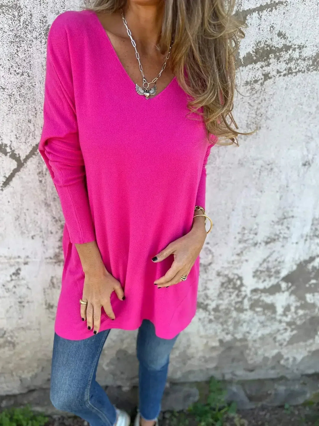 Enid | Relaxed V-Neck Top