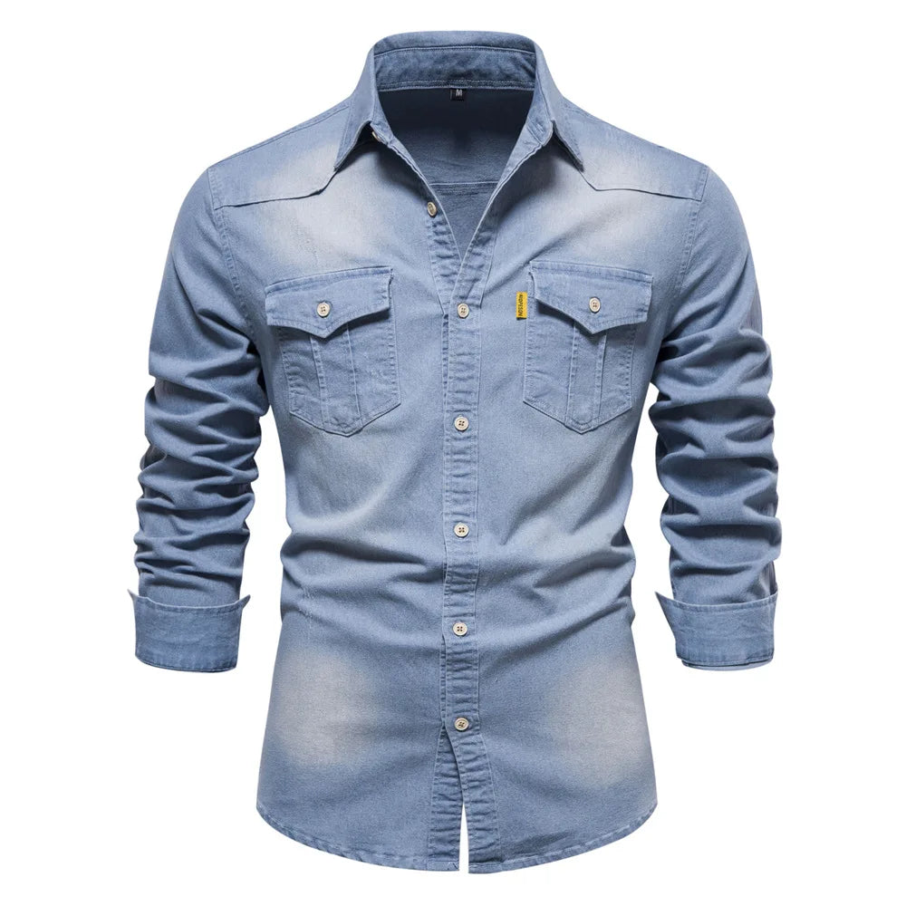 Logan | Classic Denim Button-Up Shirt