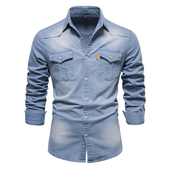 Logan | Classic Denim Button-Up Shirt