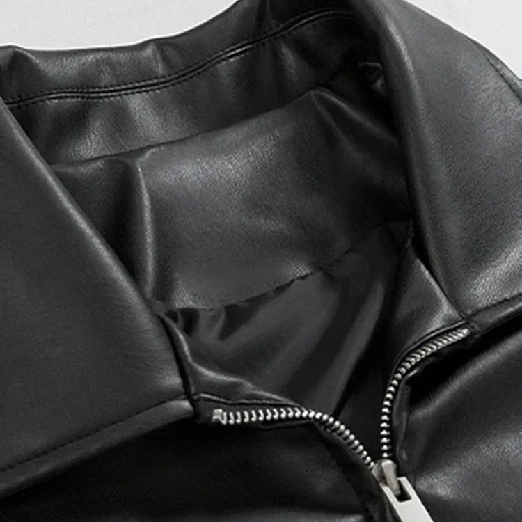Cade | Oversized Leather Bomber Jacket
