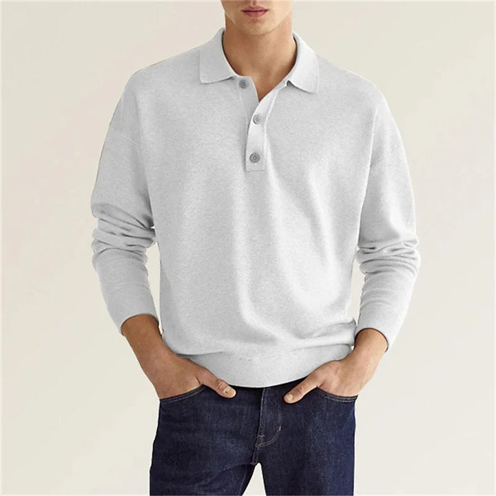 Ashton | Knit Polo Long-Sleeve Shirt