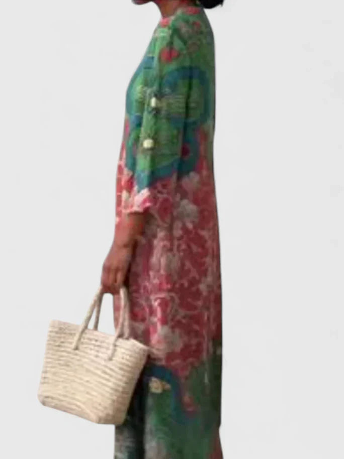 Delphi | Floral Print Bohemian Maxi Dress