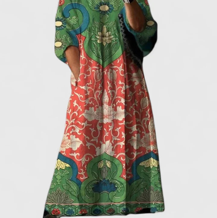 Delphi | Floral Print Bohemian Maxi Dress