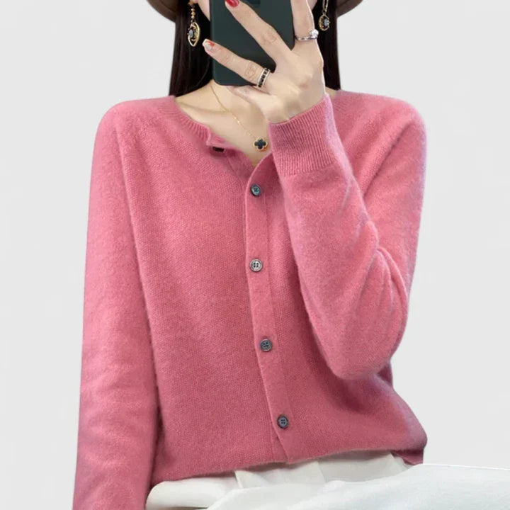 Melinda | Button-Up Knit Cardigan for Women