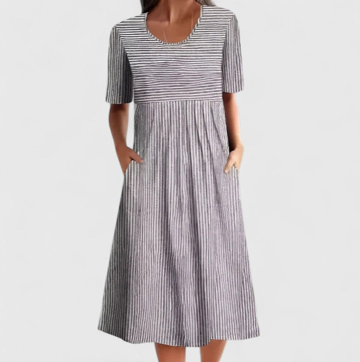Carmen | Striped Comfortable Midi Dress