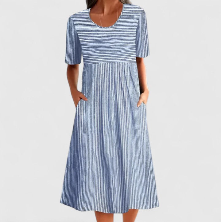 Carmen | Striped Comfortable Midi Dress