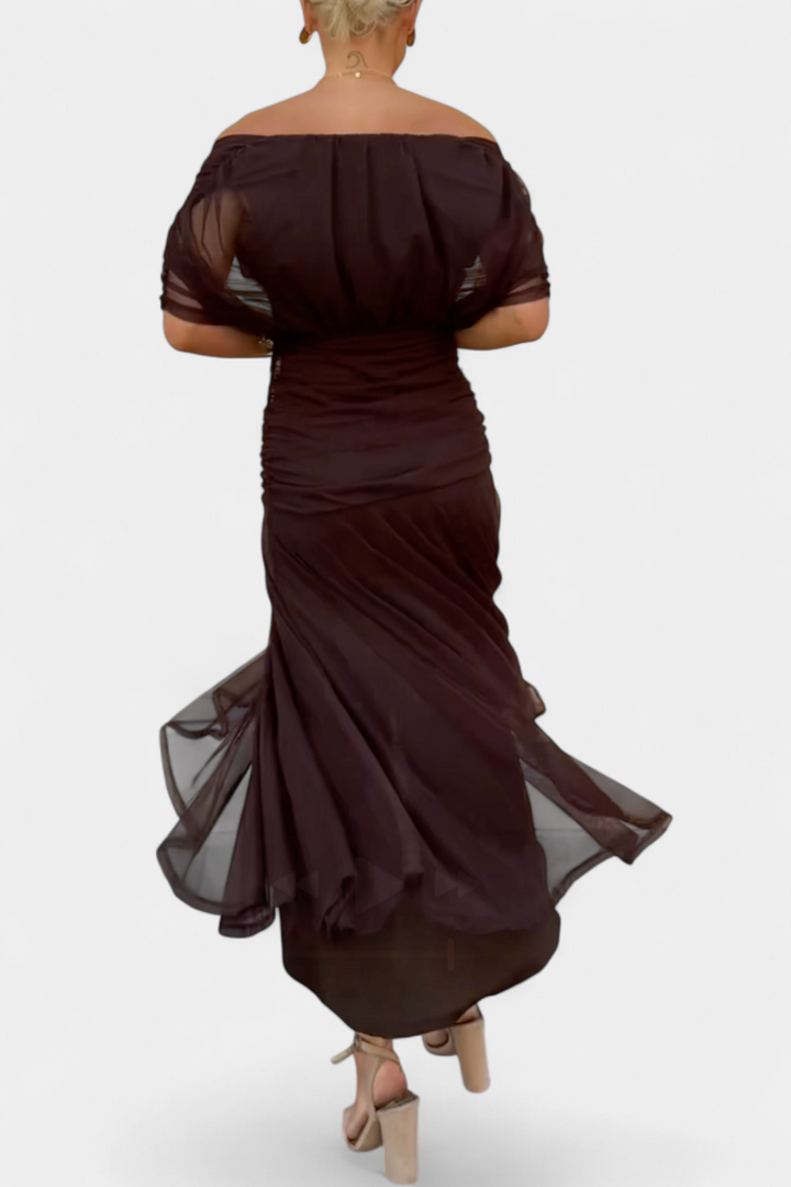 Elisa | Floral V-Neck Midi Dress