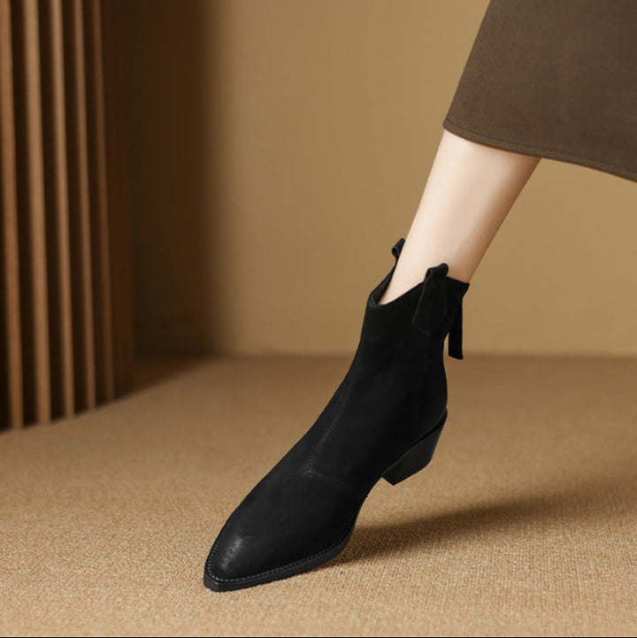 Ashika | Pointed Toe Ankle Boots