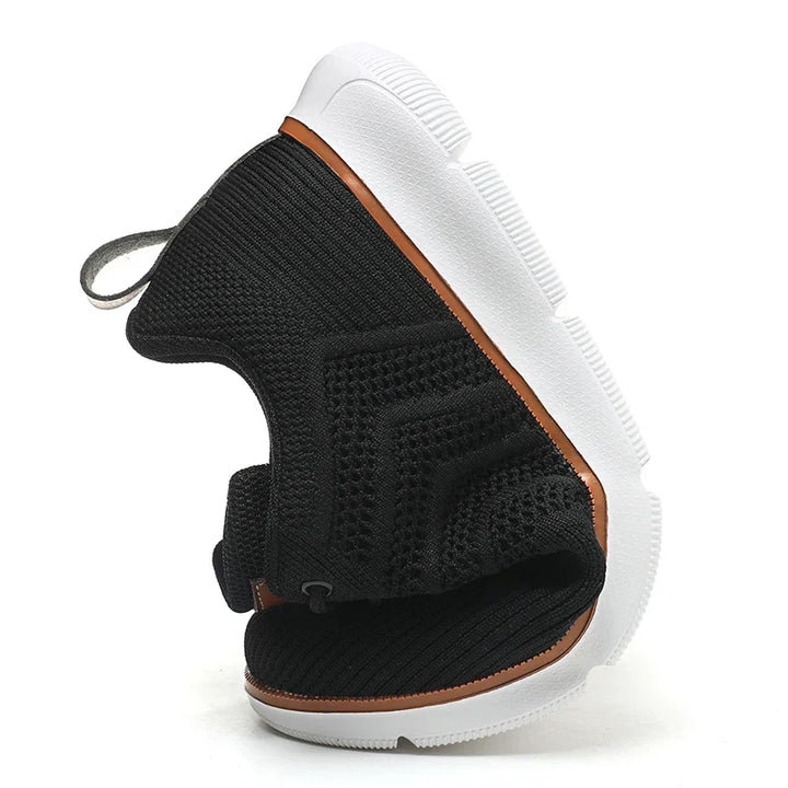 Andrey | Knit Upper Lace-Up Sneakers
