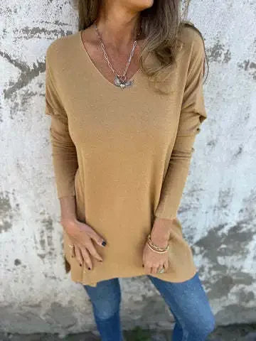 Enid | Relaxed V-Neck Top