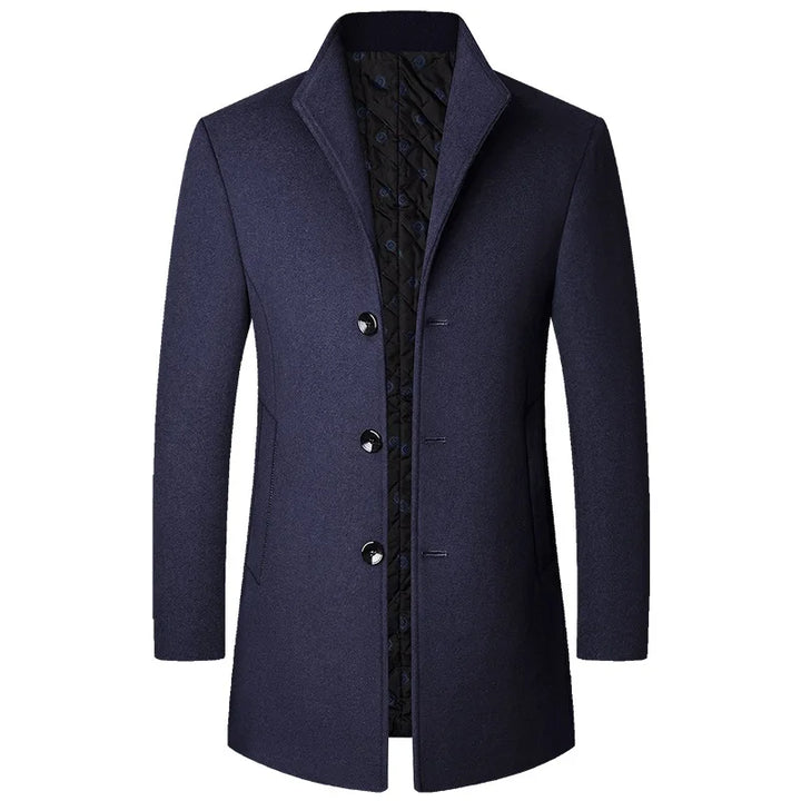 Diego | Sophisticated Button Long Coat