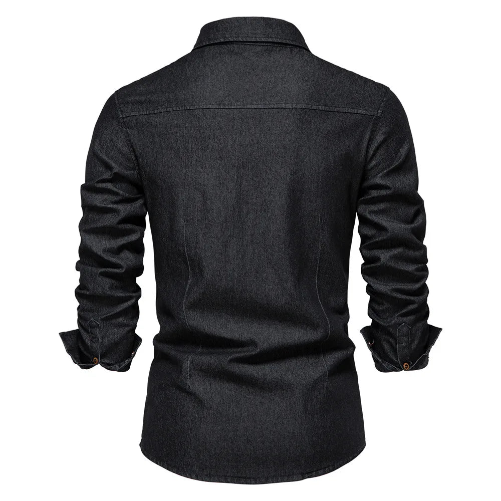 Logan | Classic Denim Button-Up Shirt