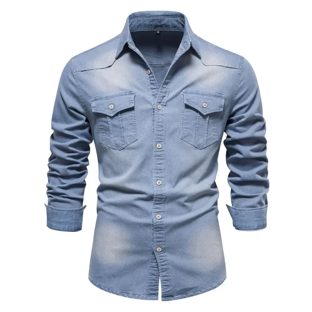 Hunter | Light Blue Denim Button Shirt