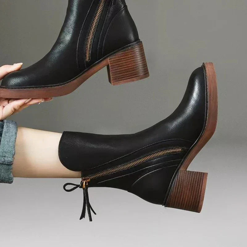 Hana | Western Boots with Block Heel
