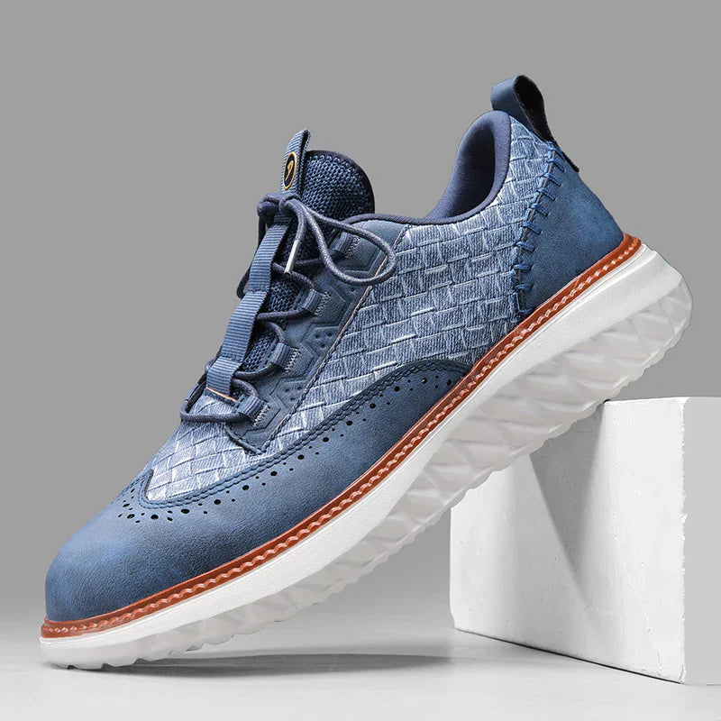 Arlen | Low-Top Woven Panel Sneakers