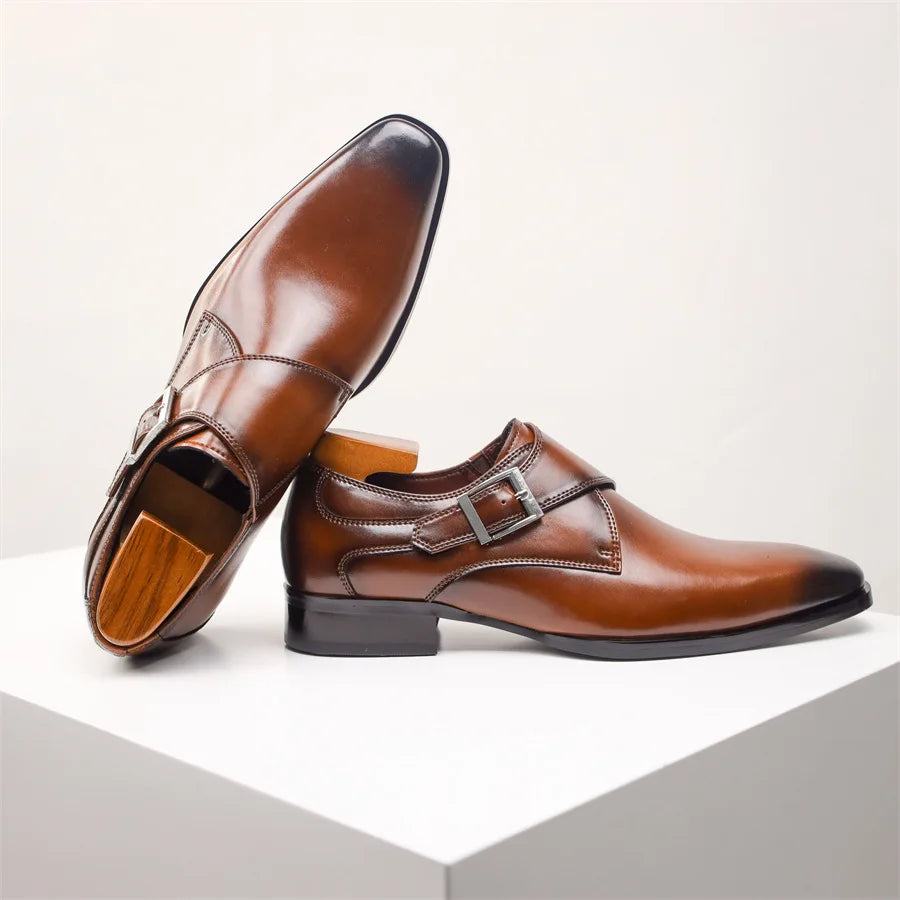 Darwin | Single Strap Buckle Dress Shoes