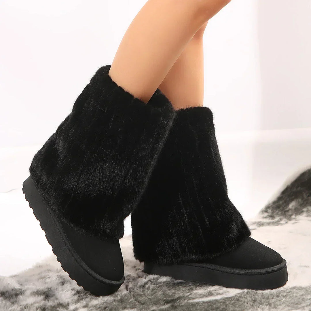 Ashly | Tall Soft-Textured Shaft Boots