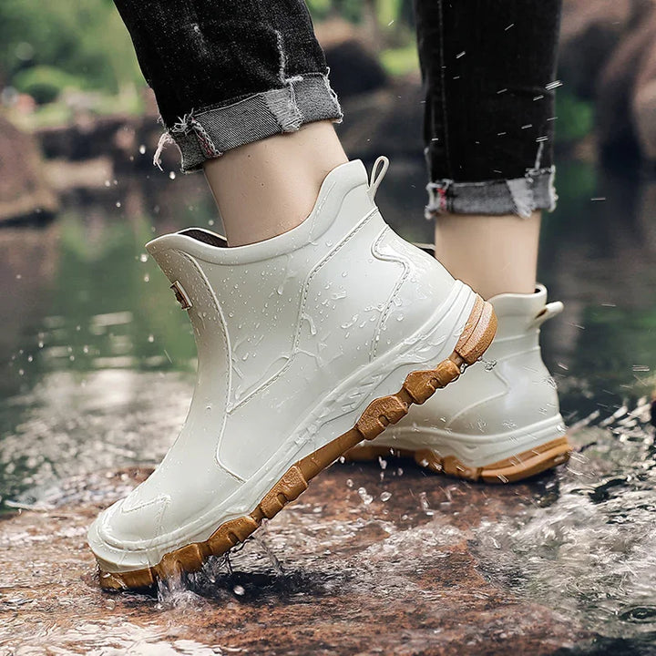 Nimue | Slip-On Waterproof Ankle Rain Boots