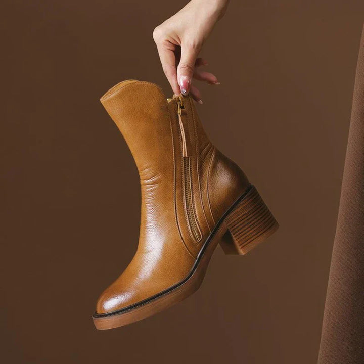 Hana | Western Boots with Block Heel