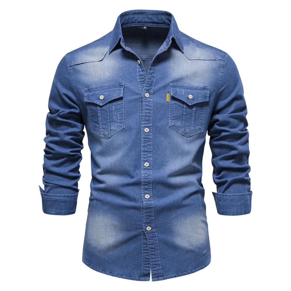 Logan | Classic Denim Button-Up Shirt