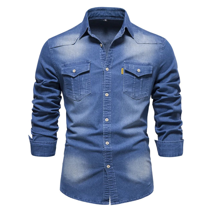 Logan | Classic Denim Button-Up Shirt