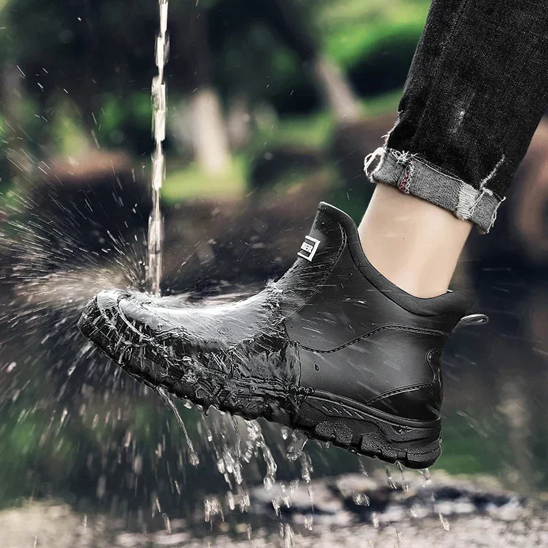Nimue | Slip-On Waterproof Ankle Rain Boots