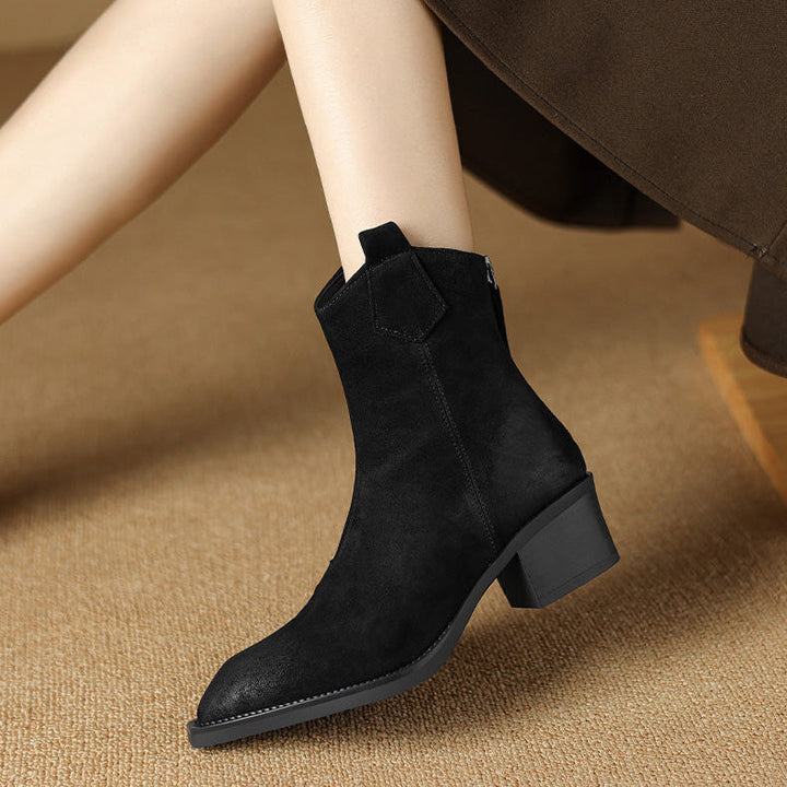 Ashika | Pointed Toe Ankle Boots