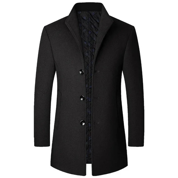 Diego | Sophisticated Button Long Coat