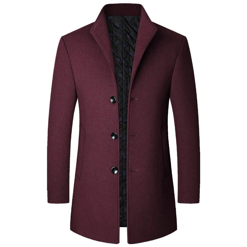 Diego | Sophisticated Button Long Coat