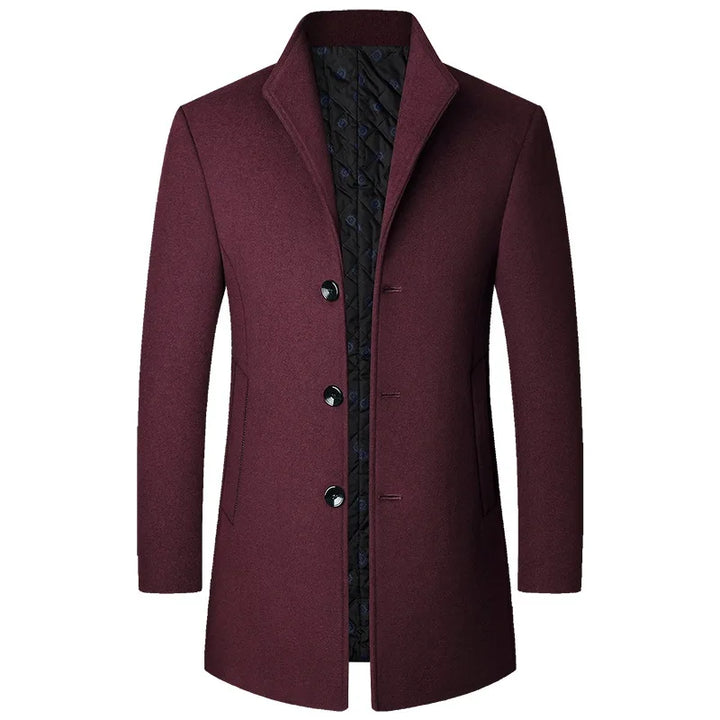 Diego | Sophisticated Button Long Coat