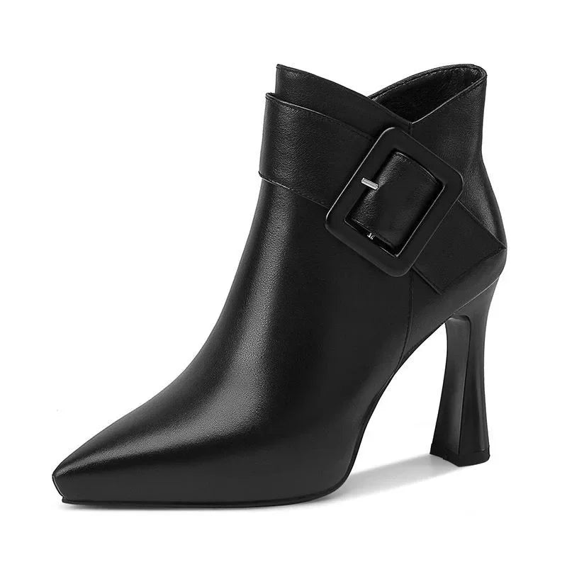 Adara | Buckle Strap Stiletto Boots