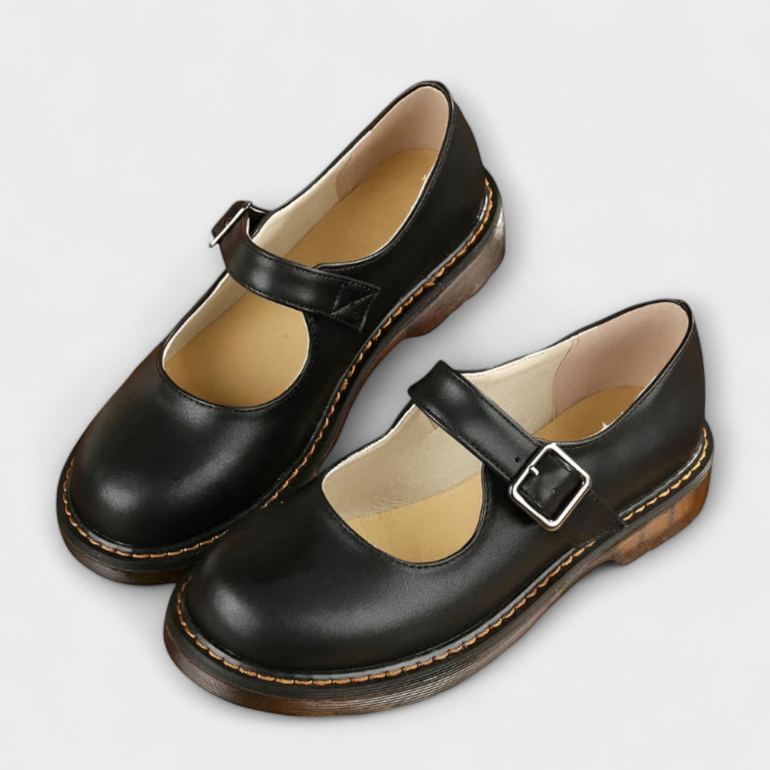 Sondra | Chunky Sole Mary Jane Shoes with Buckle
