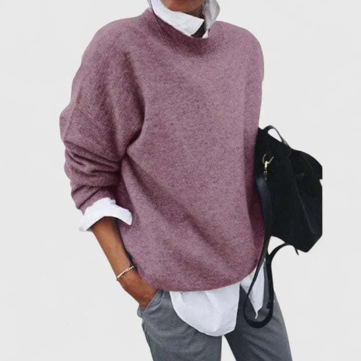 Gala | Relaxed Mock Neck Sweater for Women