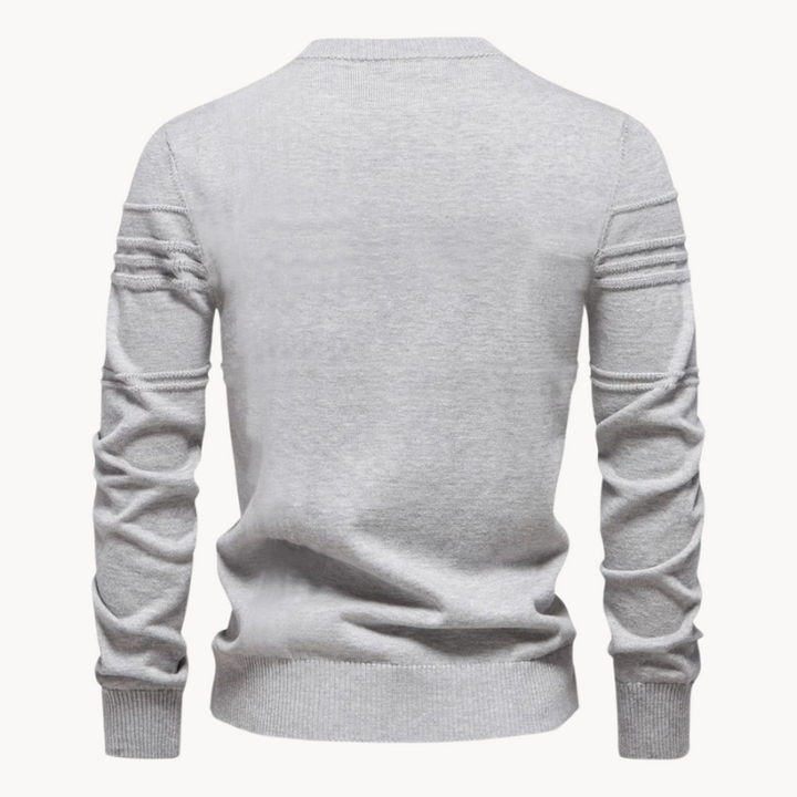 Clinton | Herringbone Pattern Sweater