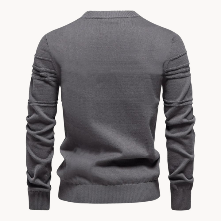 Clinton | Herringbone Pattern Sweater