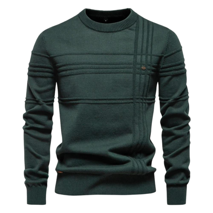Clinton | Herringbone Pattern Sweater