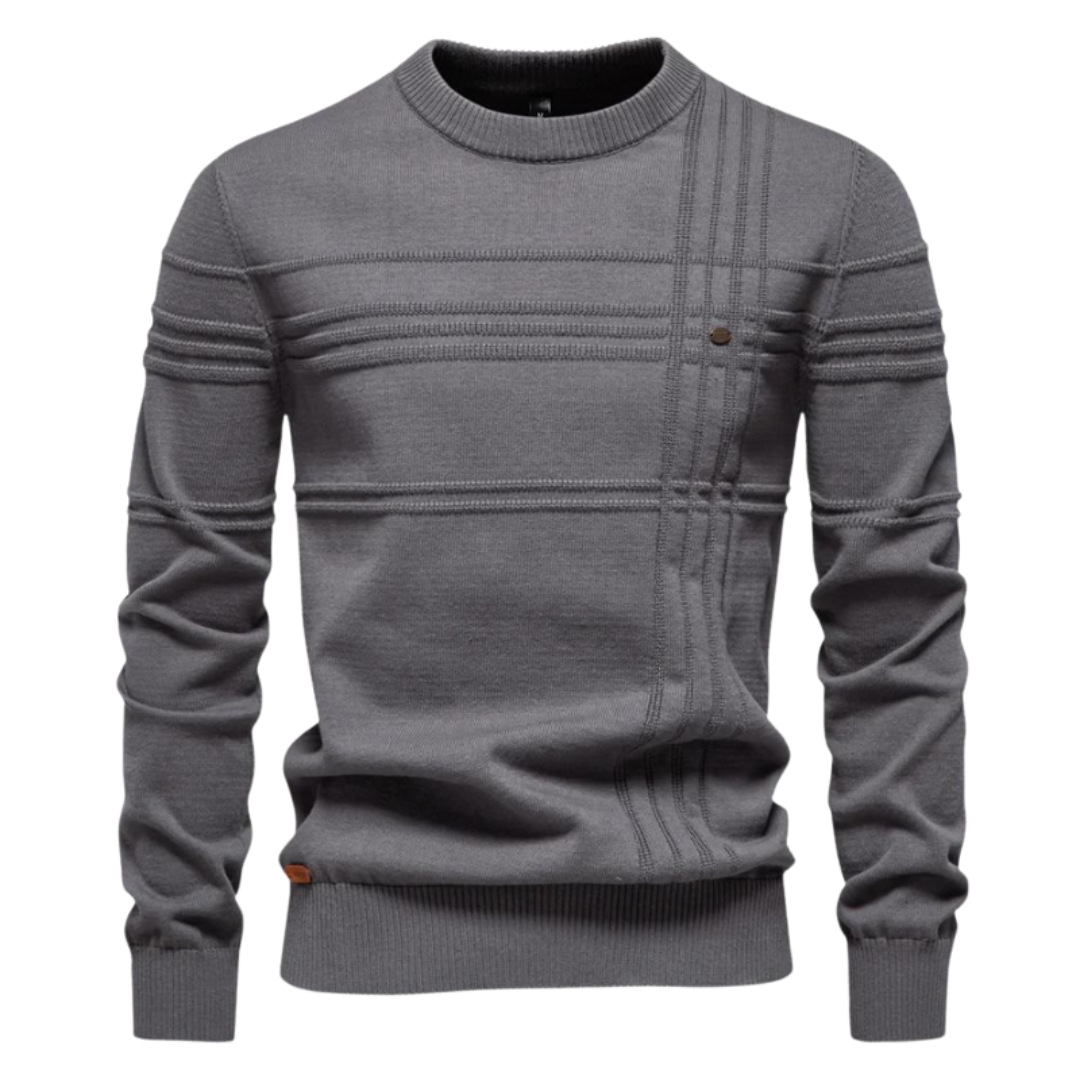 Clinton | Herringbone Pattern Sweater