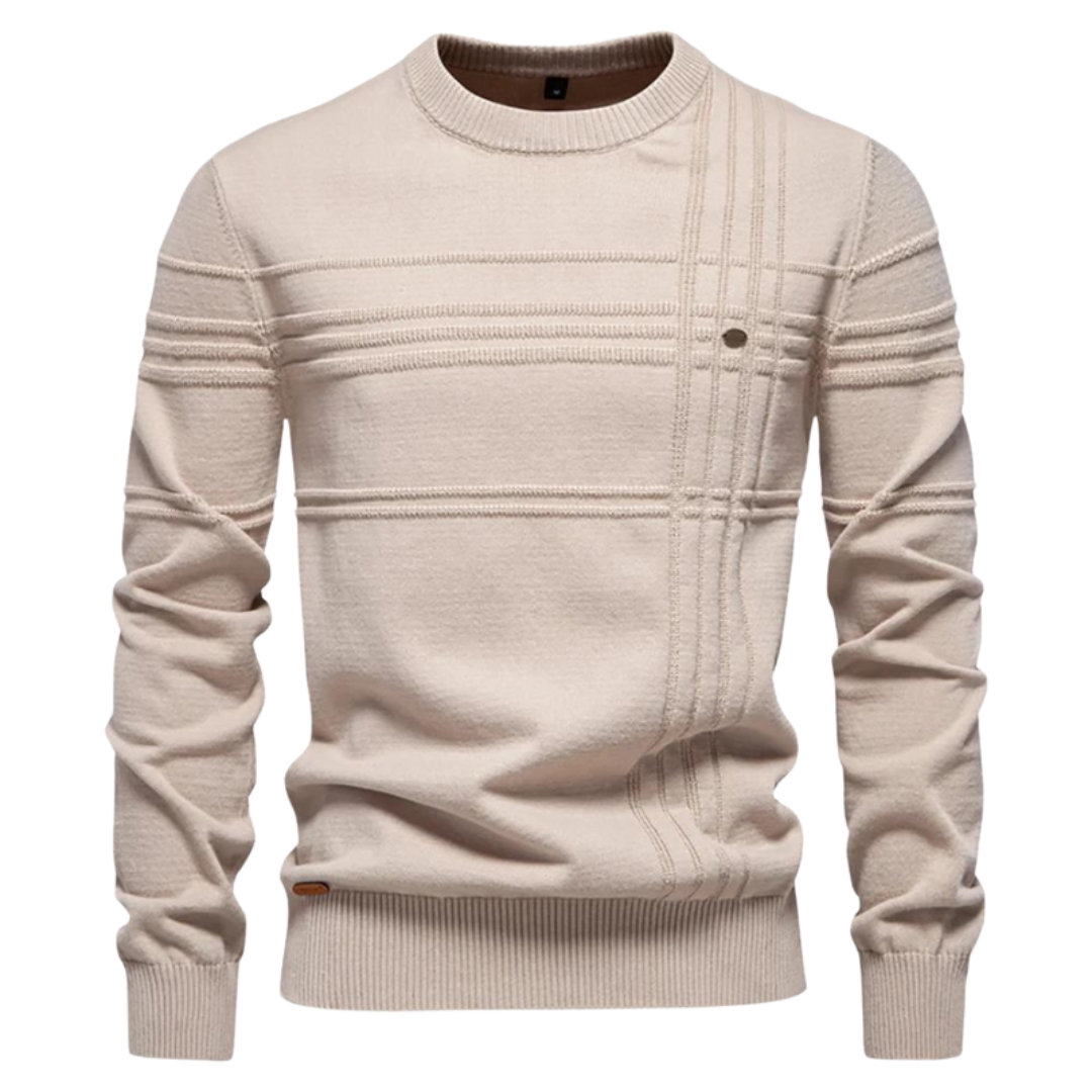 Clinton | Herringbone Pattern Sweater