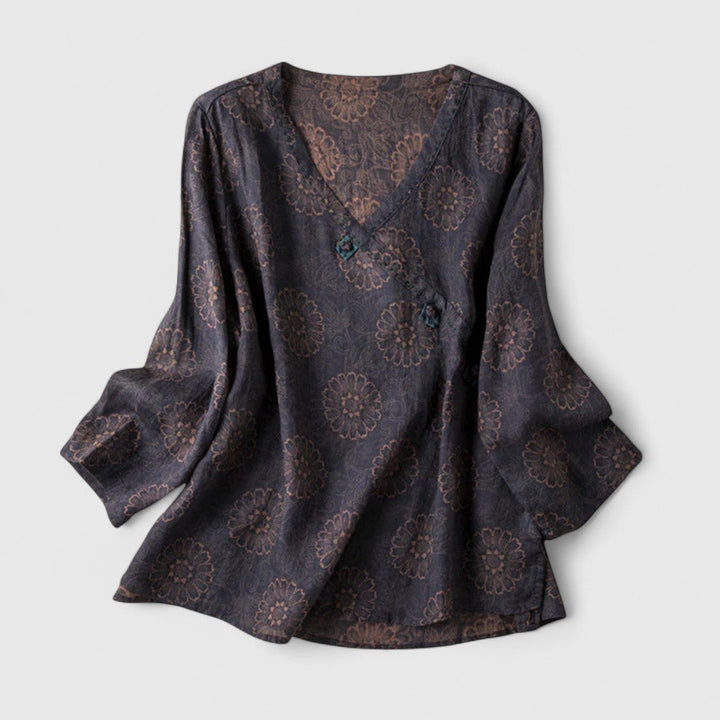 Miriam | Embroidered Button Blouse